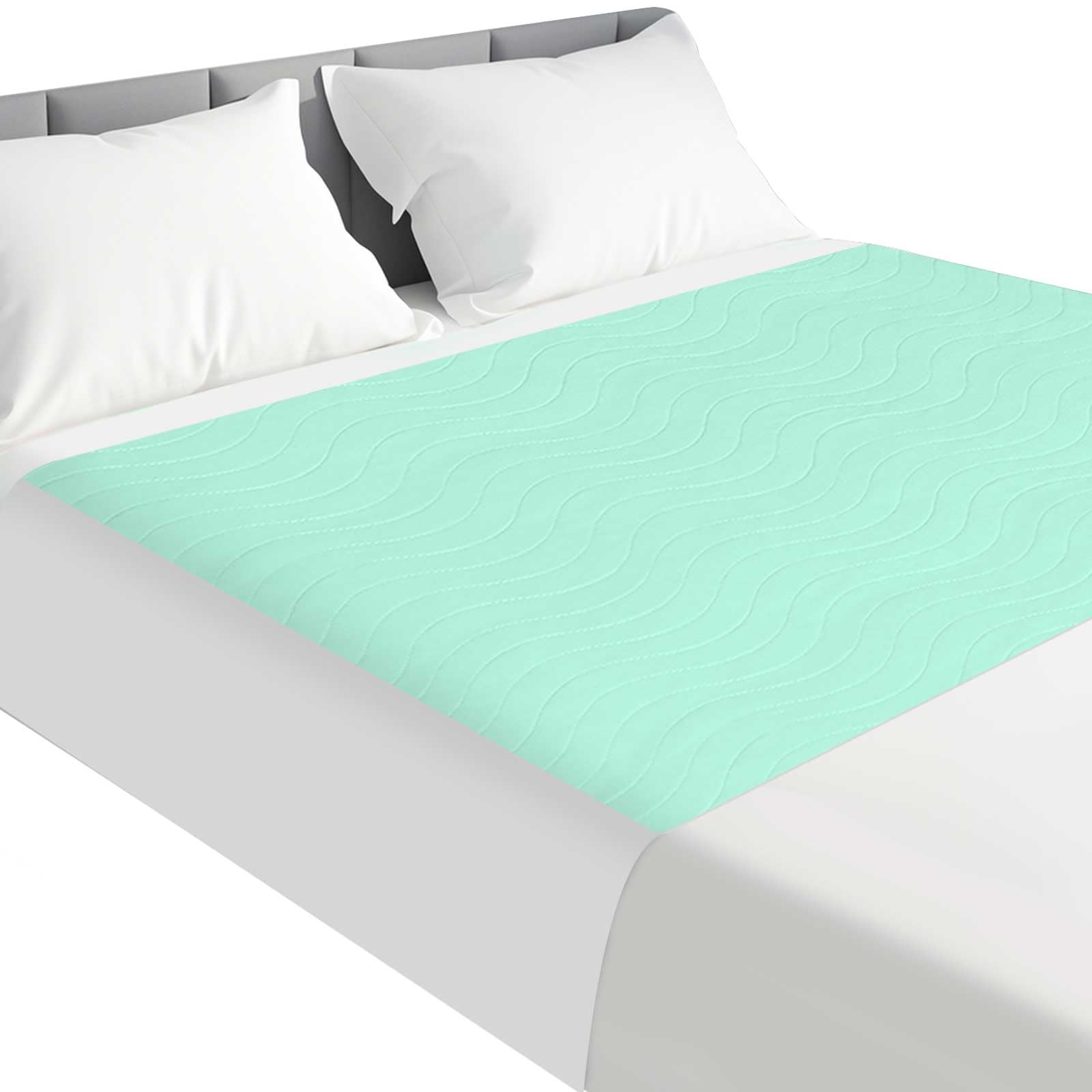 Bed Pads Washable Waterproof for Incontinence Adults, Reusable Wetting Pad Mattress Protector Underpads Tuckable Quick Dry, Fits King Size Bed, 36" x