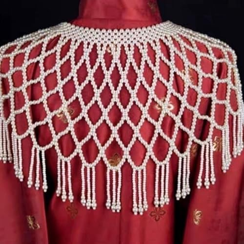 Cadenas de pecho trenzadas a mano estilo chal joya para looks de noche y playa 7