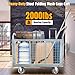 Platform Truck Cart with Cage, Multipurpose 6 in1 Foldable Flatbed Cart Heavy Duty Push Cart Dolly W/Swivel Wheels 2000lbs Capacity Utility Hand Cart for Grocery/Laundry/Stall/Storage