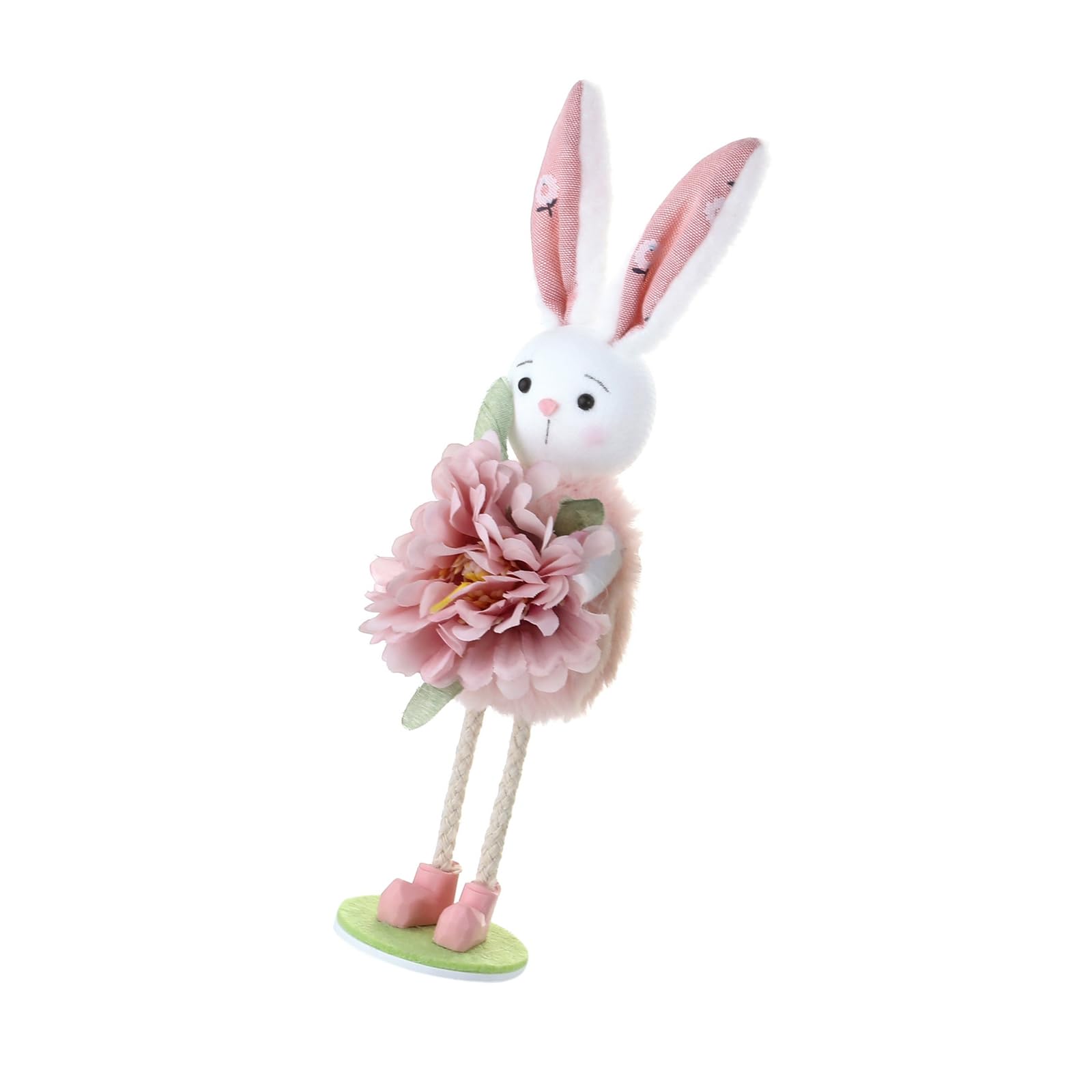 Lerpwige Easter Hare Figurine Ornament Colorful Festival Decoration for Desktop Mantels Bookshelf Holiday Easter