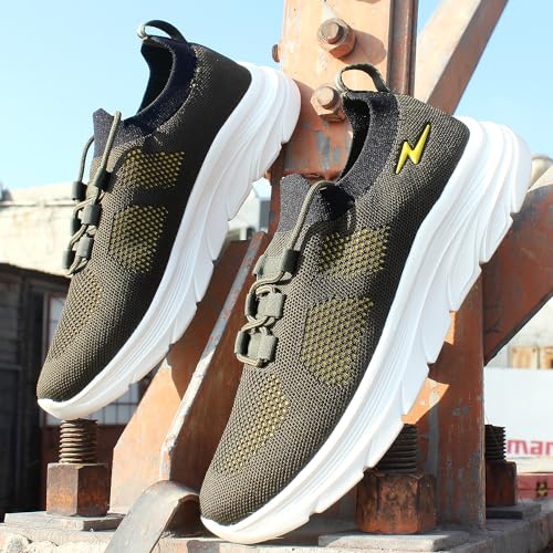 Image of ATHCO Mens Oxford Memory Foam Comfort Shoes|Running|Walking|Training|Gym|Jogging|Sneaker|Athletic|Laceup|Flexible|Lightweight|Dailyuse|Sports|Casual|ExtraSoft|Fitness