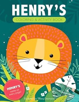 Paperback Henry's Coloring & Activity Book: A Personalized Gift For Henry - His Name on Every Custom Coloring Page (Personalized Coloring Pages) Book