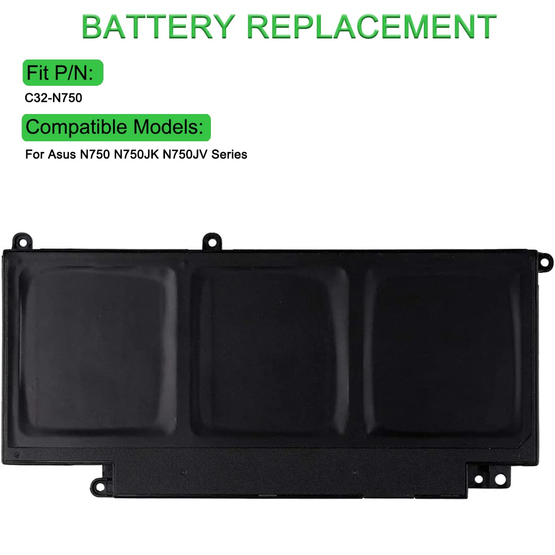 XITAIAN 11.1V 69Wh C32-N750 Batteria di Ricambio per ASUS N750 N750JK N750JV Series Laptop Notebook Batteria