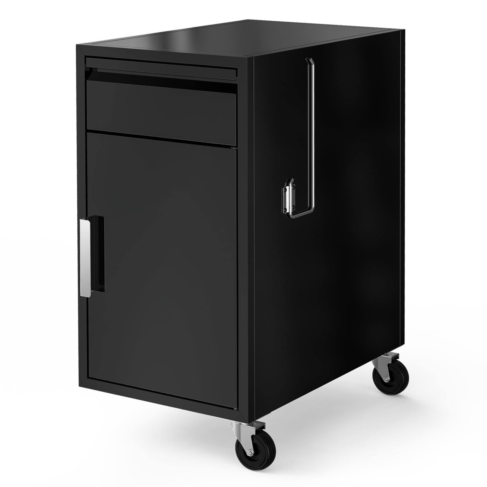 onlyfire Grill Beistellschrank für Weber Genesis 2022, Mobiler Gasgrill Seitenschrank mit Gewürzschublade, Küchenrollenhalter & Rollen, Outdoorküche Erweiterung für Genesis S/E/EX/EPX 325 335 425 435