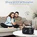 SEMIER AM FM Radio with Bluetooth Speaker, Rechargeable Radio Portable, AC Plug in or Battery Powered Transistor with Headphone Jack, Large Tuning Knob for Home/Outdoor/Office