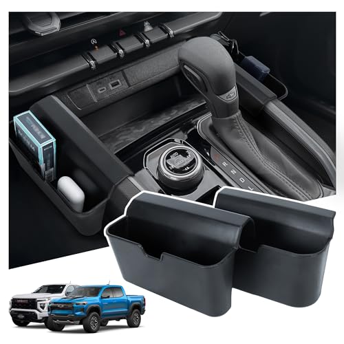Sinminou Center Console Organizer Compatible with 2023-2026 Chevy Colorado/2023-2026 GMC Canyon Armrest Storage BoxGear Shift Organizer Tray Interior Truck Accessories