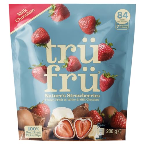 Trü Frü Natures Strawberries Milk Chocolate 200g