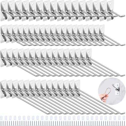 Yauhar 40 Pcs Stainless Steel Wall Mounted Hooks with Protective Caps and Screws, 2″ 4″ 6″ 8″ Coat Bag Hat Utility Hook, Garage Tools Storage Organizer & Hanger for Office Kitchen Home Shop Yauhar 40 Pcs Stainless Steel Wall Mounted Hooks with Protective Caps and Screws, 2″ 4″ 6″ 8″ Coat Bag Hat Utility Hook, Garage Tools Storage Organizer & Hanger for Office Kitchen Home Shop