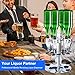 Liquor Dispenser, Alcohol Bar Rotating Liquor Holder Stainless Steel 6 Bottle Professional Revolving Liquor Dispenser