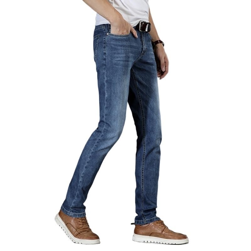 Basic Jeans Cotton Slim Stretch Business Pants Plus Size Jeans2