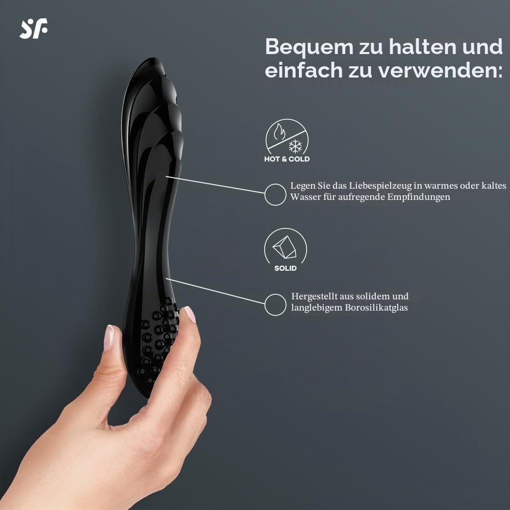 Satisfyer Dazzling Crystal 1 | G-Punkt-Dildo | Glasdildo | 22 cm | Sex Toys