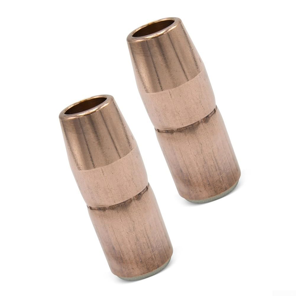 2 ugelli per saldatura MIG in rame per Miller N-A5800C, AccuLock S e D-MA250, 5/8" Orifice, 7,1 cm di lunghezza