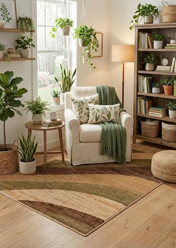 Tapete Moderno Well Woven Multi Brown 160x221 cm miniatura 4