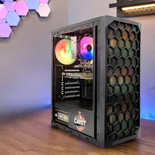 Image of CHIST Gaming PC (Core i7-2600 Processor / 16GB Ram / 512GB SSD /4GB Graphic Card /Gaming Cabinet /WiFi Bluetooth /Windows 10 Pro Trail) Ready to Play