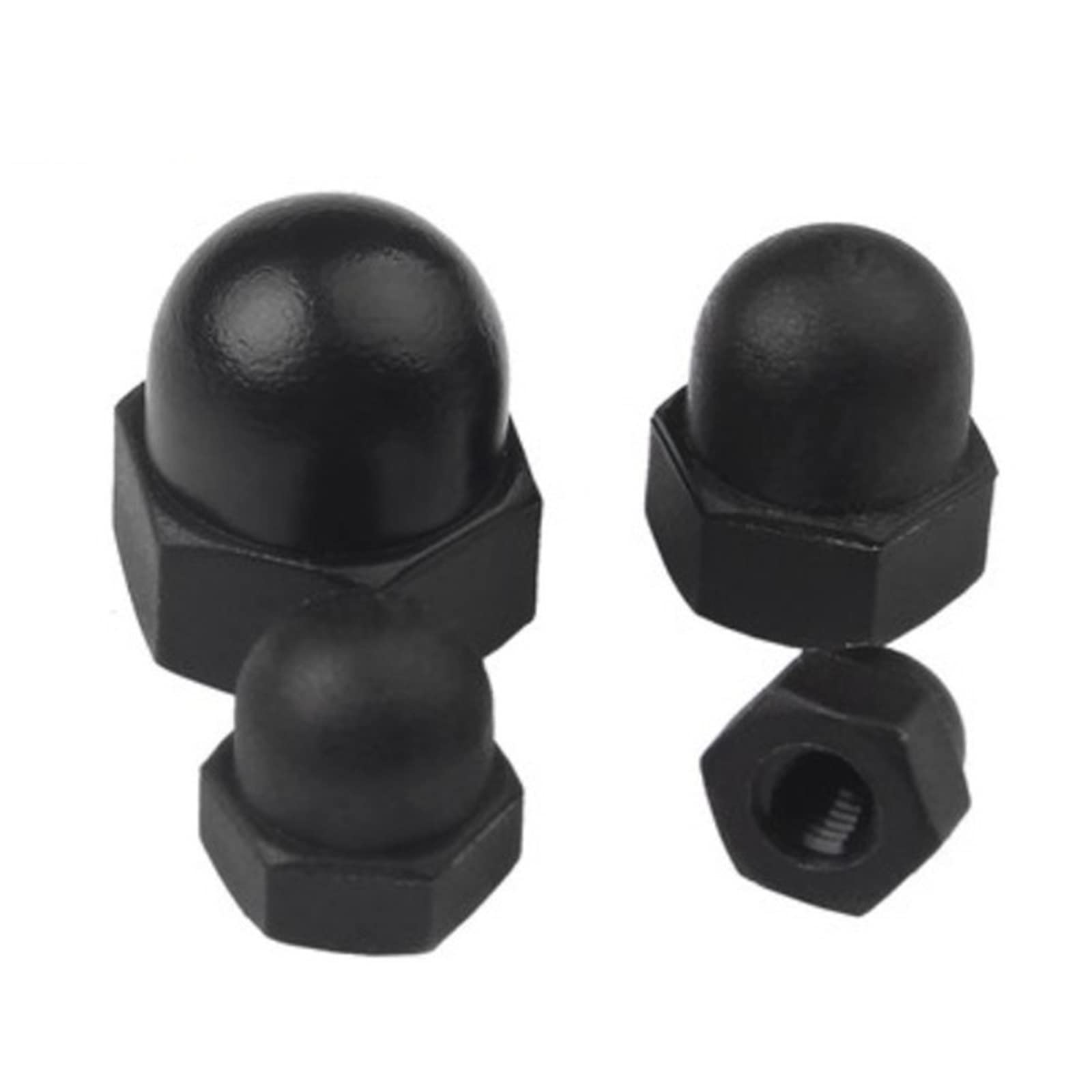 YIBIN Nut, M3 Nylon Nut Plastic Cap Nuts Decorative Acorn Nut