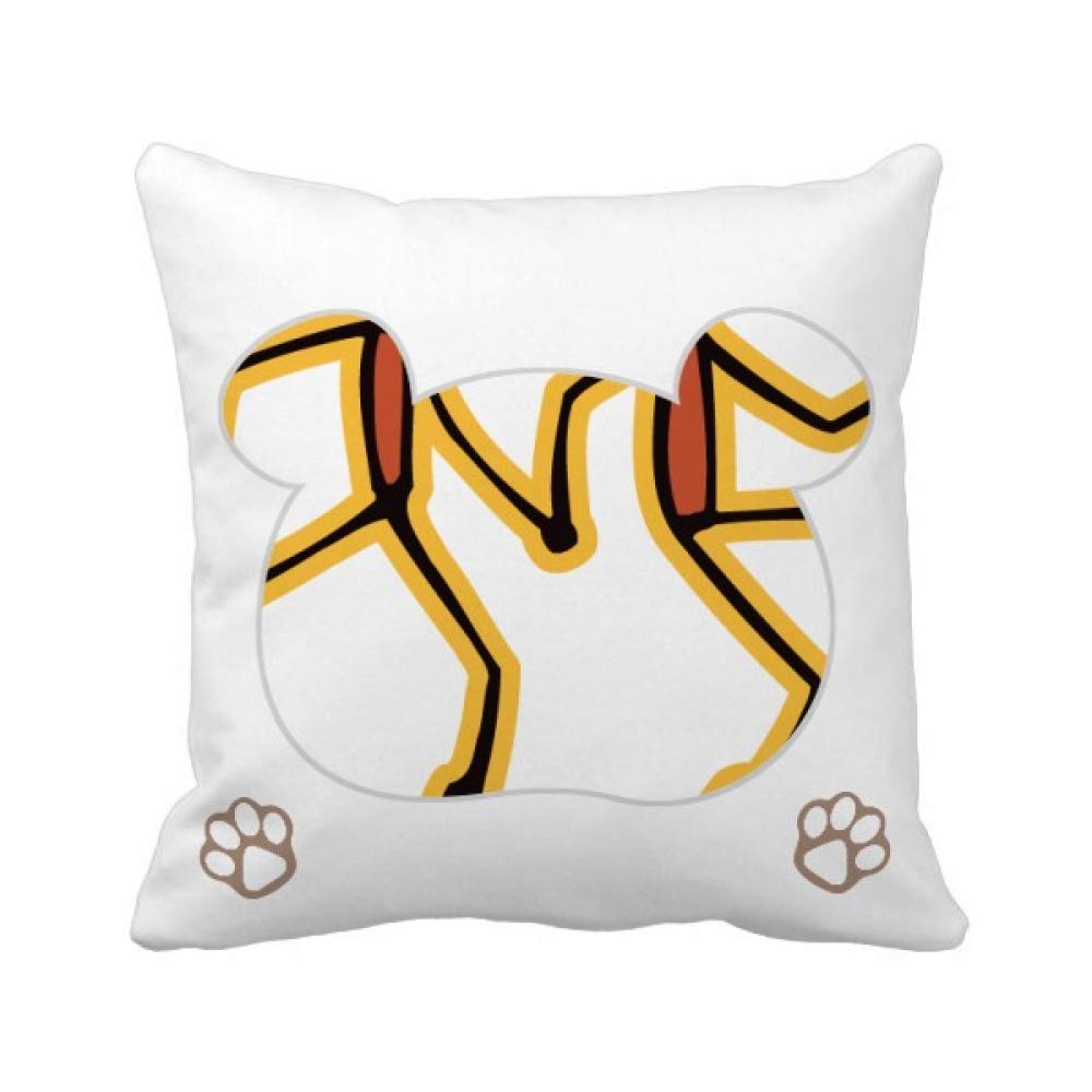 Housse de coussin carrée ours égyptien roller pour decoration salon