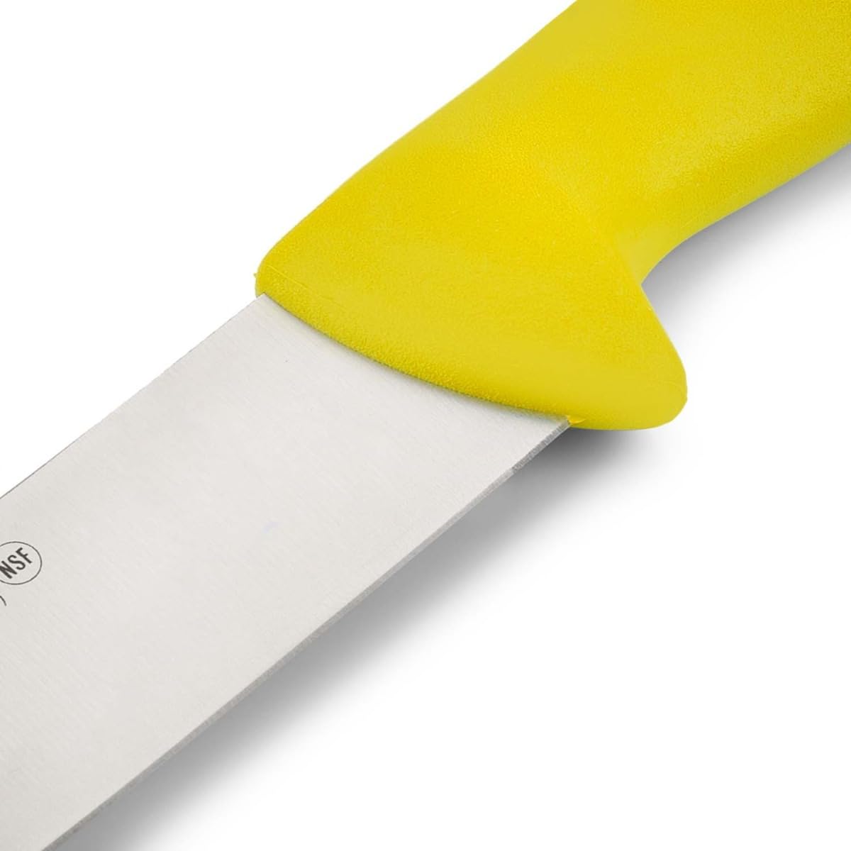 Arcos Serie 2900 - Cuchillo Carnicero y Cuchillo Carne - Hoja 10" Acero Inoxidable Nitrum - Mango Polipropileno Amarillo - Plateado -istema Europeo Identificación Colores - Cuchillo Resistente 7''