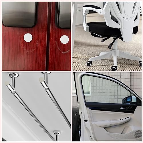 Image of 300PCS 1 /4 inch Plastic Plugs Hole, White Round PA66 Plug Furniture Hole Decorative Cover