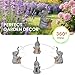 Garden Decor Watering Elephant Statues, Housewarming, Birthday Gifts for Women Mom Grandma, Garden Sculptures- Outdoor Statue Solar Lights Ornament for Yard Patio Balcony