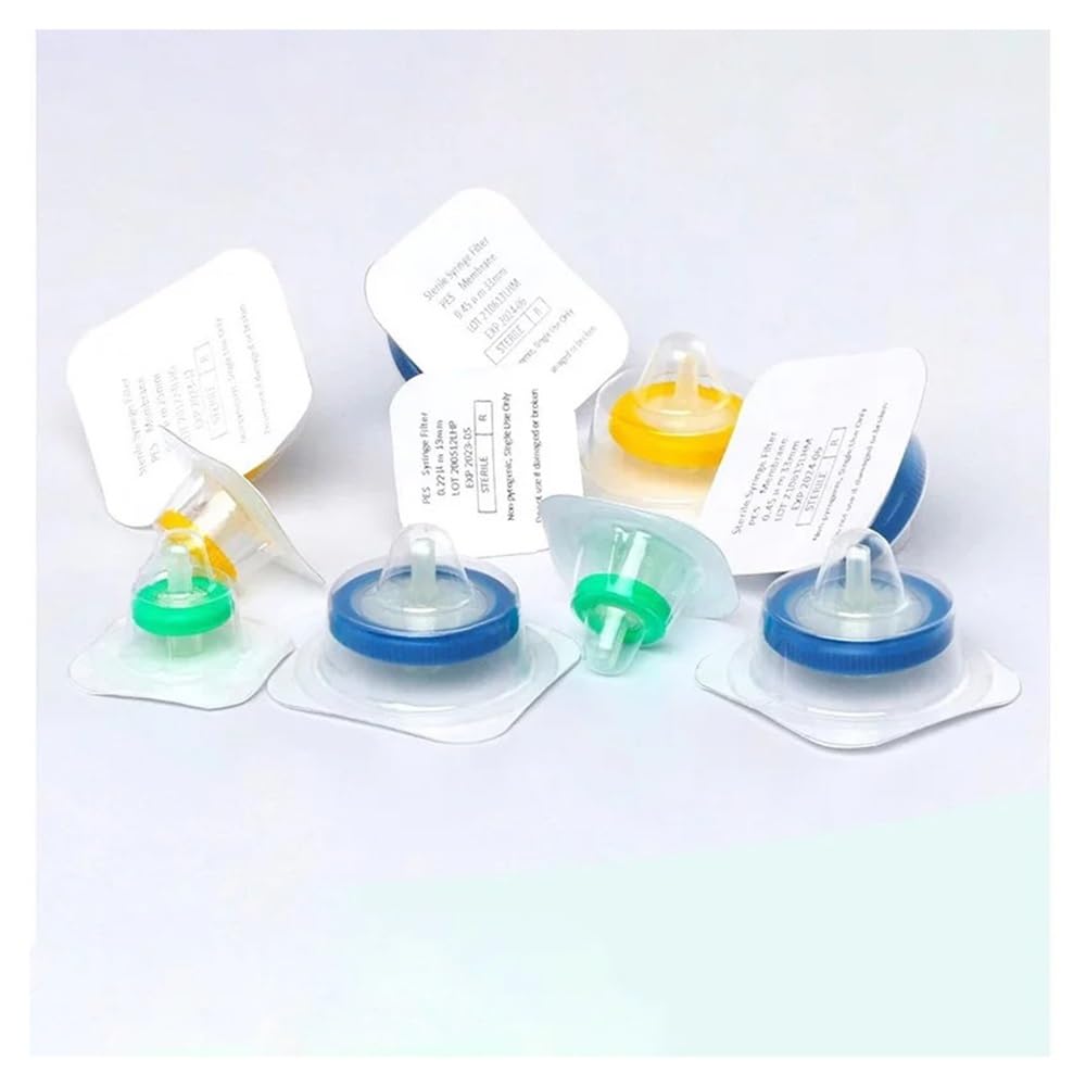 Instrumentos y Equipos de Laboratorio 50 unidades/lote de filtros de jeringa de laboratorio de 0,22 um/0,45 um, filtro de membrana de nailon, equipo de laboratorio(25mm 0.45um Nylon)