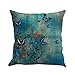 VJGOAL Literaria Pintura de la Mariposa impresión Extraíble y Funda de Cojín de Lino Lavable Throw Waist Funda de Almohada Sofá Decoración para el hogar