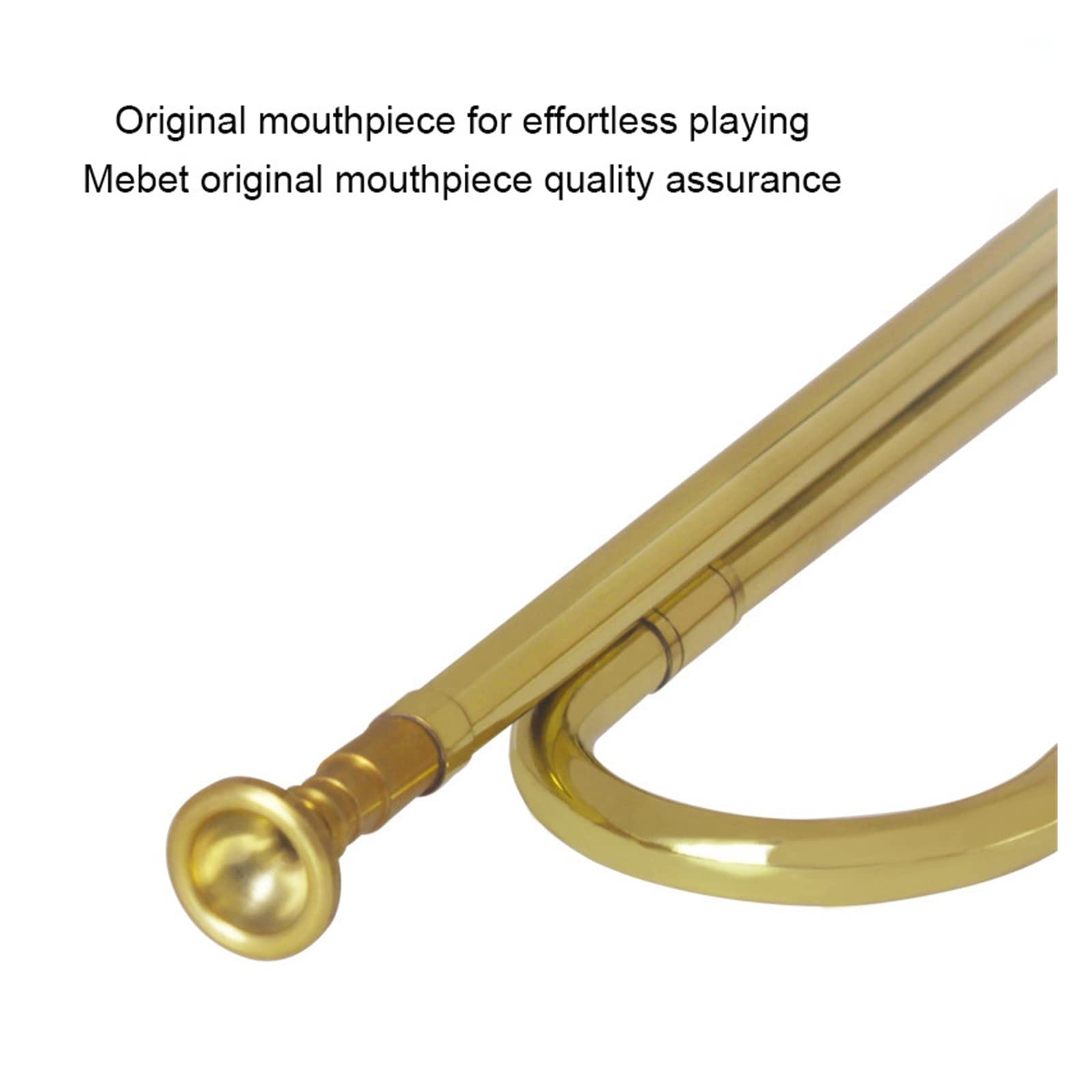 VSOLS Horn Trompete Professionelles Messinginstrument Bugle for Musical Gifts School Band Orchestra (Größe : 47cm)