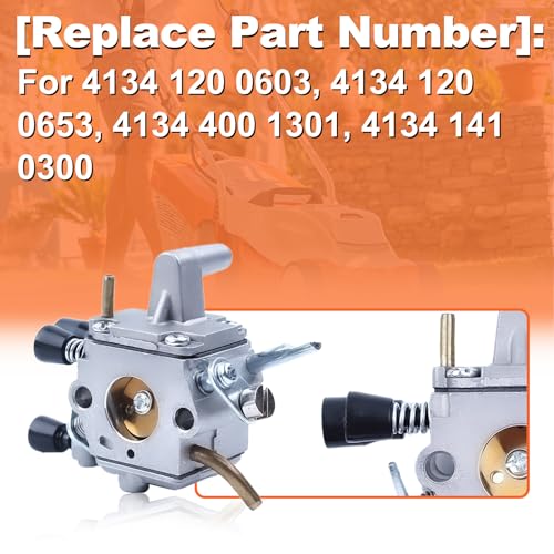 Mtanlo Vergaser und Zündspule für Stihl FS120 FS200 FS250 FS300 FS350 Serie Trimmer,FS120 Vergaser Kit mit Zündspulenmodul Luftfilter Kraftstofffilter Vergaserdichtung