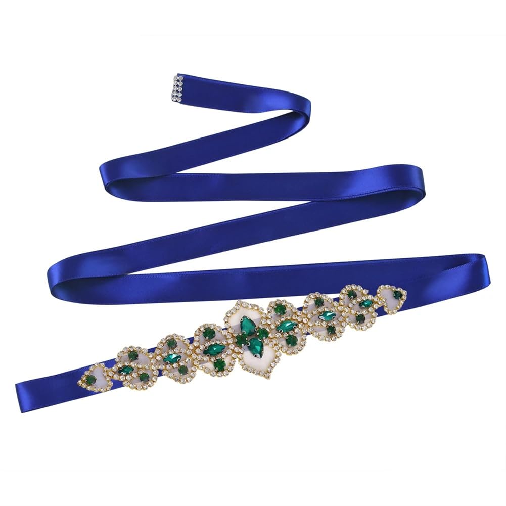 Cinturón de diamantes de imitación para novia, vestido de Navidad, accesorios de fiesta