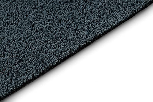Gazon artificiel gris 200x200 cm pour masquer un sol en béton - 8