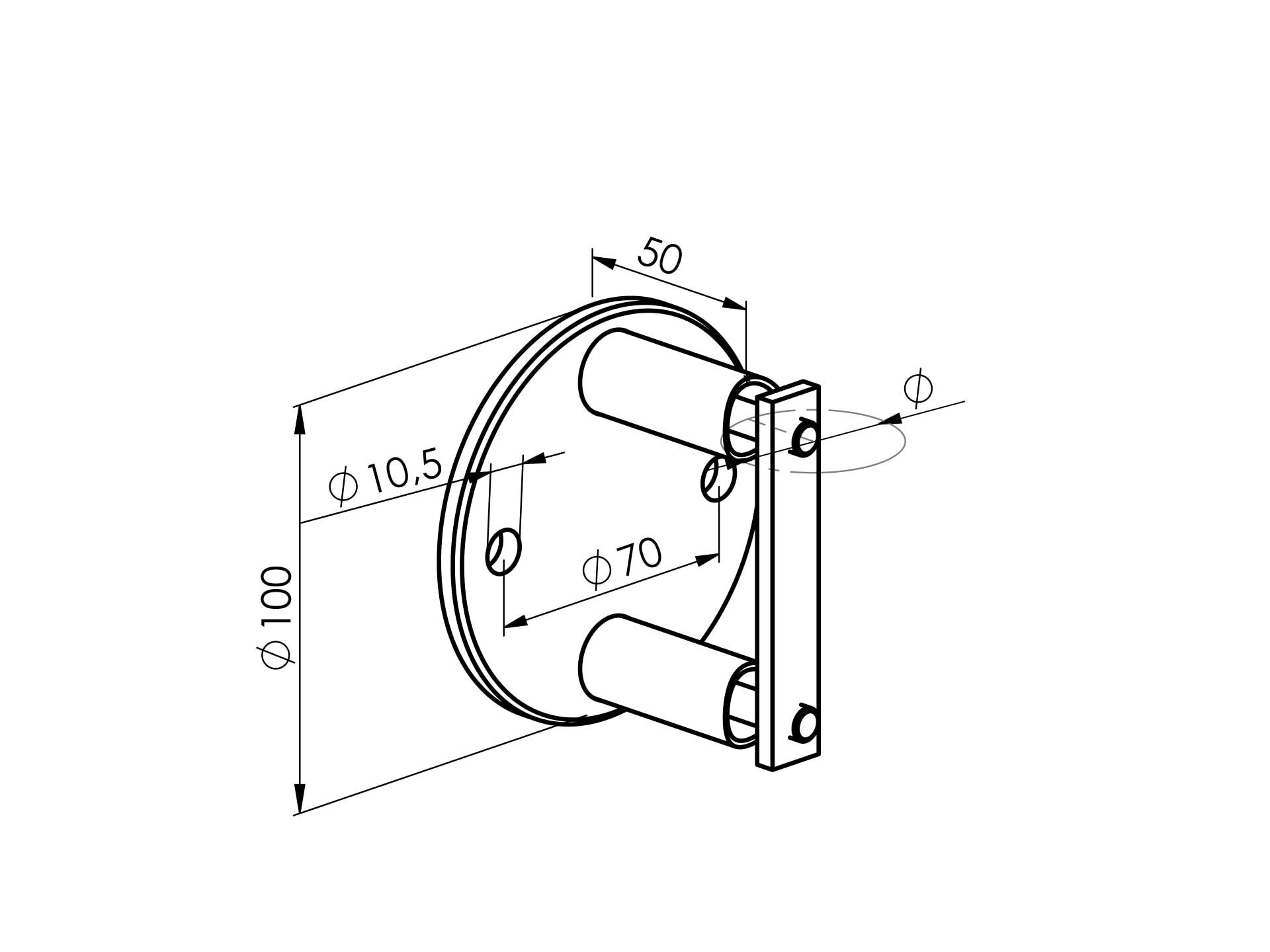 Sellon24® Pali in acciaio inox Ø 42,4, altezza 900 mm, con 4 supporti trasversali Ø 12,0, ringhiera V2A, balcone laterale, tubo rotondo per terrazze, piastra di supporto