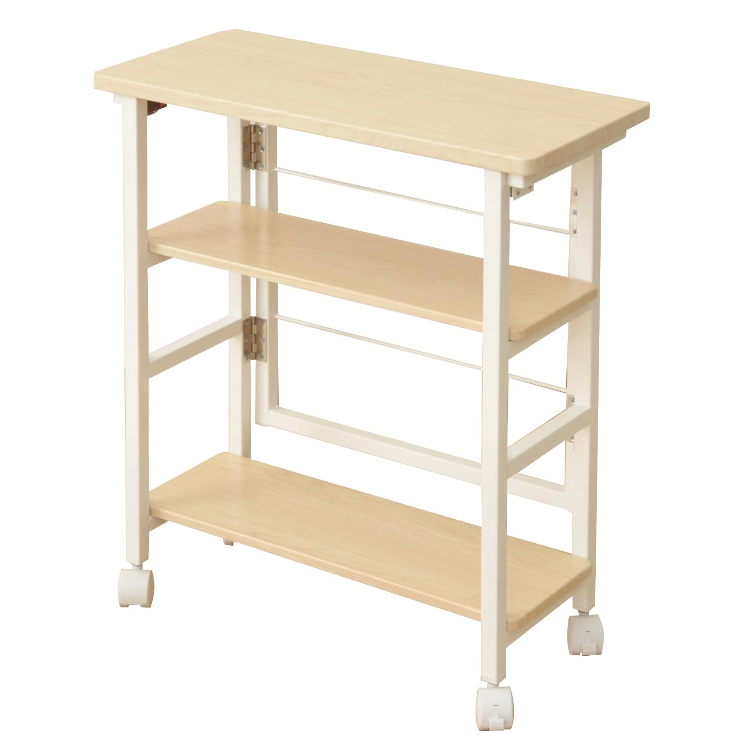 Amazon｜山善(YAMAZEN) キャスターを付けるだけの折りたたみ収納ラック