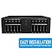 Kingwin Hard Drive Enclosure for Computer PC Case Internal 5 Bay Hot Swap for 3.5” HDD SSD, SATA Backplane Aluminum Trayless Mobile Rack, Support SATA I/II/III & SAS I/II 6 Gbps Performance