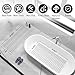 XIYUNTE Shower Mat Non Slip Bath Mat for Tub - 36 x 16 Inch Bathtub Mat Non Slip Shower Mat for Inside Shower, TPE Bath Mat with Powerful Suction Cup, Easy to Cut Bath Tub Mat, Grey