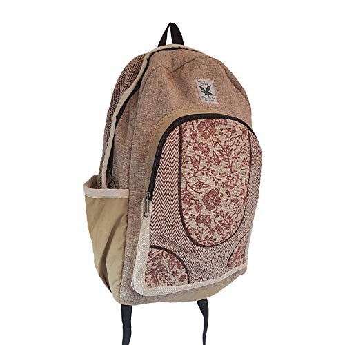 HempStyle: Mochila de cáñamo de flores silvestres   de del Himalaya