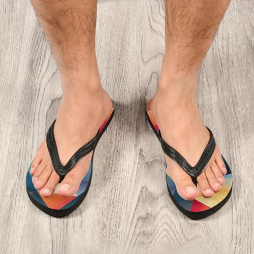 Women Beach Summer Casual Flip Flop Colorful TriangleQuick Dry Sandals Slipper for Men 214B25814