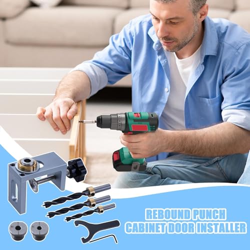 Outil d'installation de porte d'armoire réglable contre les défauts d'alignement - 4