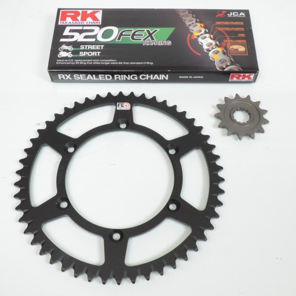 Kit chaîne France Equipement Kawasaki 450 KLX R pas 520 transmission moto 13X50