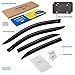 Goodyear Shatterproof Window Deflectors for Toyota Corolla 2020-2025 Hatchback, Tape-on Rain Guards, Window Visors, Vent Deflector Visor,Car Accessories,4 pcs. - GY008534