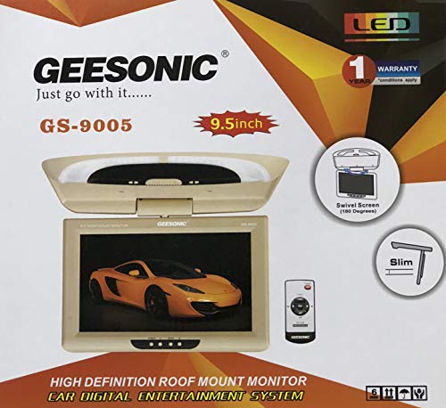 9.5 inch LED TV Monitor - Portable Video Disc Player with USB Connectivity