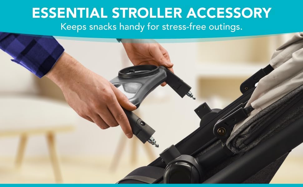 Miniatura 8 de Bandeja de aperitivos compatible con Uppababy VISTA, VISTA V2, VISTA V3, CRUZ, CRUZ V2, RumbleSeat y RumbleSeat V2