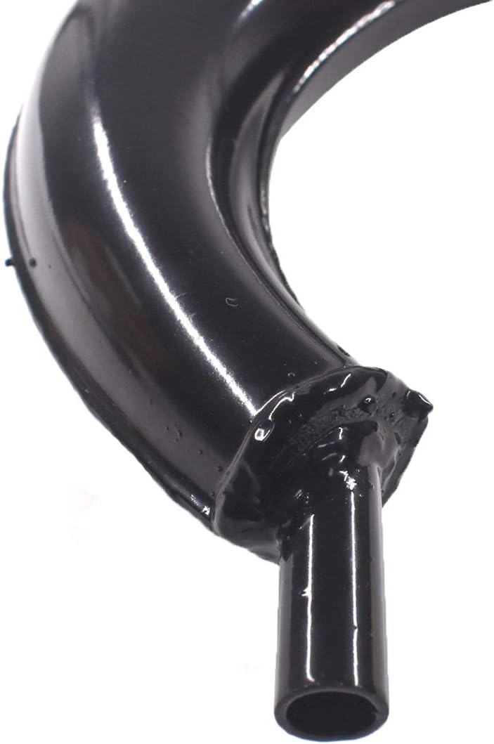 HGC 40mm Half Moon Silencer Muffler Exhaust Black For 49cc 60cc 66cc 80cc 2-Stroke Engine Motor Motorized Bicycle Bike