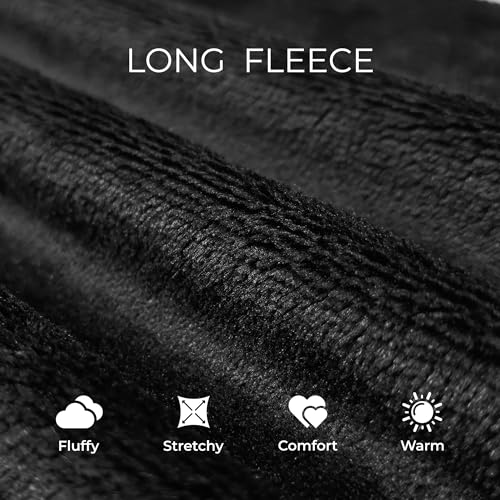 Womens Long Hooded Fleece Robe, Soft Warm Spa Bathrobe for Cozy Lightweight Loungewear2