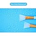 Oversize Silicone Craft mat(23.2 in x 15.6 in), Silicone Mats for Epoxy Resin Jewelry Casting Molds Mat Silicone Placemat (Blue), with 2 PCS Silicone Brushes