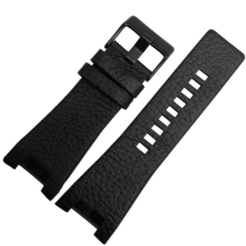 Bracelet de Montre en Cuir Véritable pour Modèles Diesel DZ