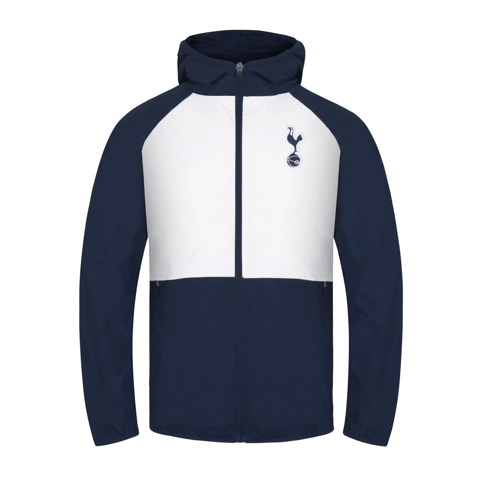 Tottenham Hotspur FC Official Football Gift Mens Shower Jacket Windbreaker White XXL
