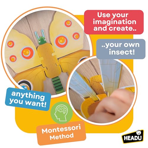 Headu Insect Builder Gioca E Scopri Come Sono Fatti Mu27040 Gioco Educativo Per Bambini 5-8 Anni Made In Italy - 6