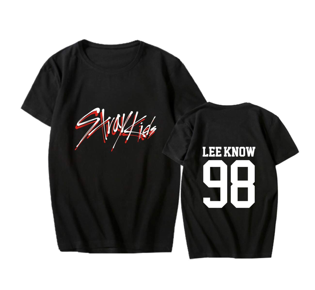 Kpop Stray Kids T-Shirt Tshirts Stray Kids GO Live Bangchan Felix I.N Casual Tee Shirt