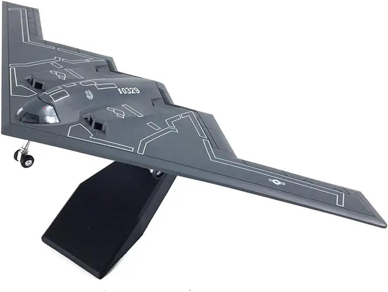 collection Model airplane For US Air Force Ghost B2 Strategic Stealth Bomber Fighter Diecast Metal Finished Aircraft Model 1/200 Scale