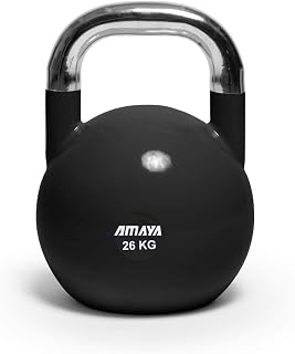 AMAYA SPORT Competition Kettlebells - 26 kg, Russian competition weights for strength training and balance at home or in the gym