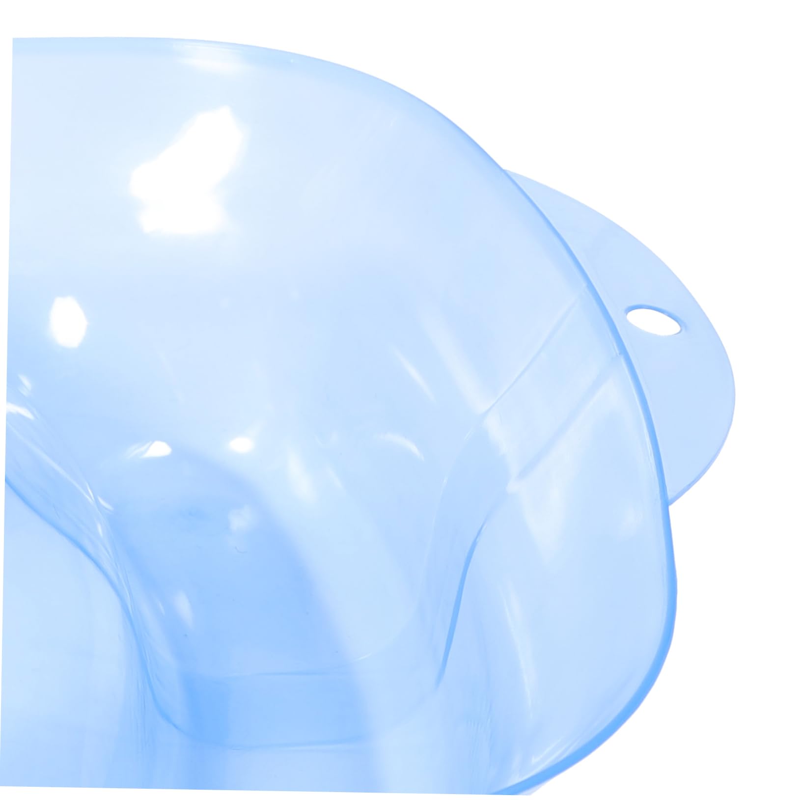 FOMIYES Bandeja Lisa de Cabello Cuello para Teñir Cervical el Cojín Plástico Azul y Superficie para Salón Profesional Peluquería
